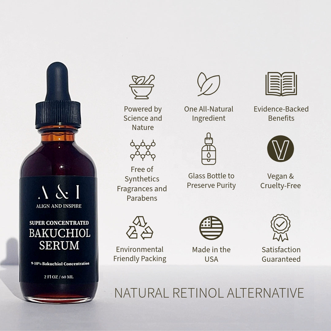 Bakuchiol Serum: Organic Natural Retinol Alternative 2 oz